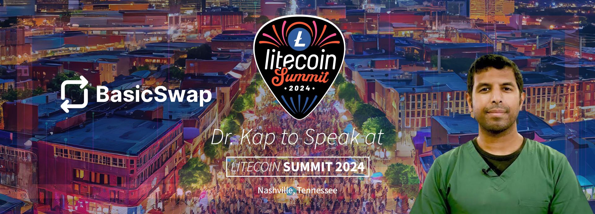 BasicSwap DEX on Stage at the 2024 Litecoin Summit