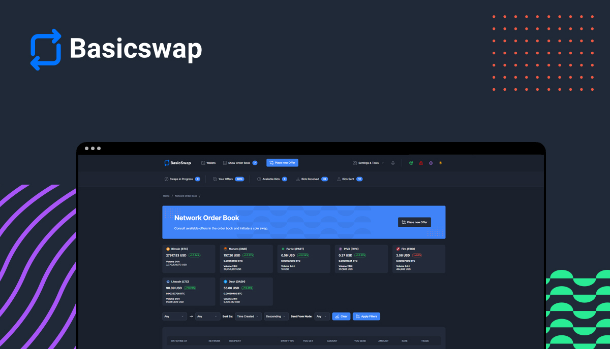 Welcome to the BasicSwap DEX Blog — MDX Showcase